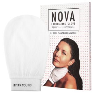 Sister Young Nova Body Glove - rękawica do mycia ciała, różne kolory White | Biały