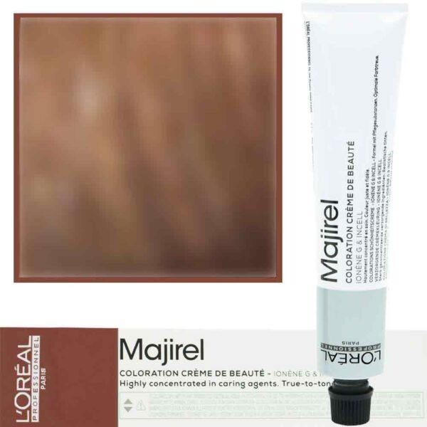 Loreal Majirel - profesjonalna farba do włosów, paleta kolorów, 50ml 7.31 Blond Złocisto-Popielaty