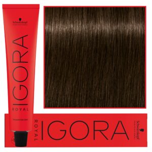 Schwarzkopf Professional Igora Royal - trwała farba do włosów o innowacyjnej formule, 60ml 5-00 | Light Brown Natural Extra