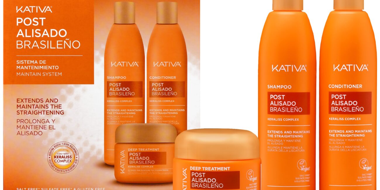 Kativa Post 3 Alisado Brasil - zestaw po keratynowym prostowaniu włosów