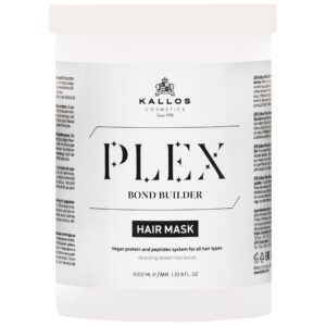 Kallos Plex Bond Builder Mask - maska do włosów zniszczonych z peptydami, 1000ml