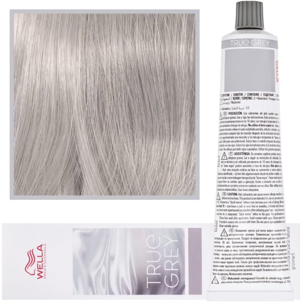 Wella True Grey - farba utleniająca do naturalnie siwych włosów, 60ml Pearl Mist Light | Perłowa Mgiełka Jasny Toner