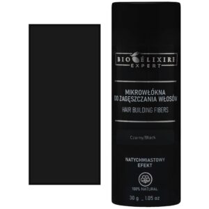 Bioelixire Mikrowłókna bawełniane do zagęszczania włosów, różne kolory, 30g Black | Czarny