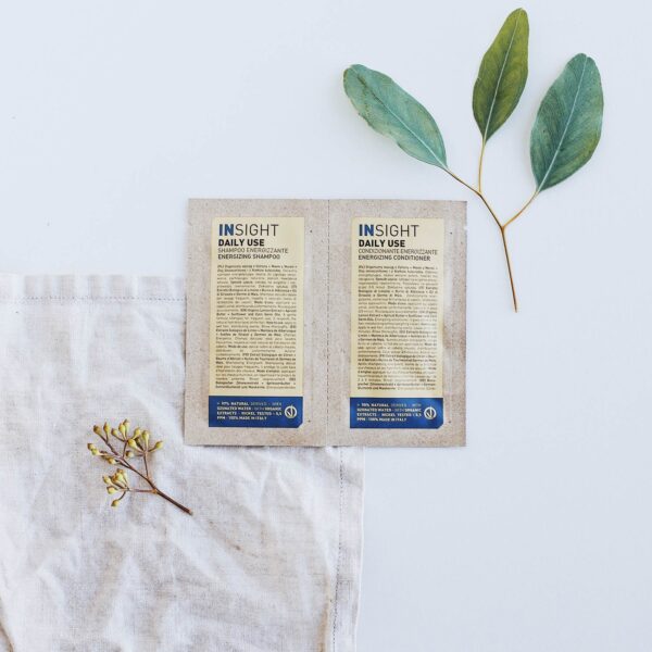 ENERGIZING SHAMPOO + CONDITIONER - Próbka szampon + odżywka do codziennej pielęgnacji INSIGHT 10ml+10ml