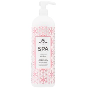 Kallos SPA Beautifying Shower Cream - kremowy żel pod prysznic z ekstraktem z róży, 1000ml
