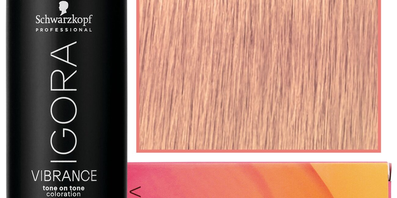 Schwarzkopf Professional Igora Vibrance – półtrwała farba do włosów bez amoniaku, 60ml 9,5-49 | Beżowo Fioletowy