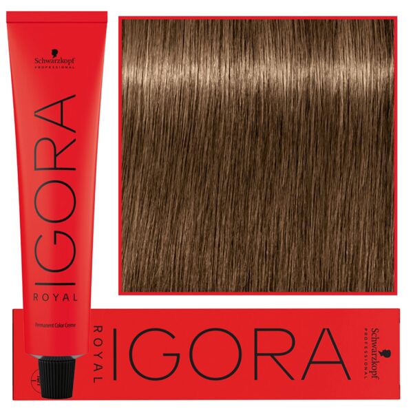Schwarzkopf Professional Igora Royal - trwała farba do włosów o innowacyjnej formule, 60ml 7-4 | Średni Blond Beżowy