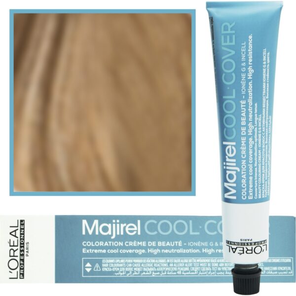 Loreal Majirel Cool Cover - farba zimne odcienie chłodnych blondów, 50ml 8 Jasny Blond