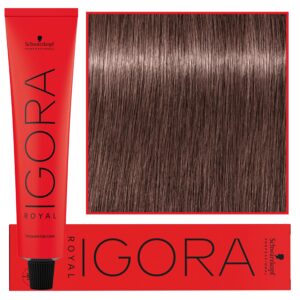 Schwarzkopf Professional Igora Royal - trwała farba do włosów o innowacyjnej formule, 60ml 7-48 | Średni Blond Beżowo Czerwony