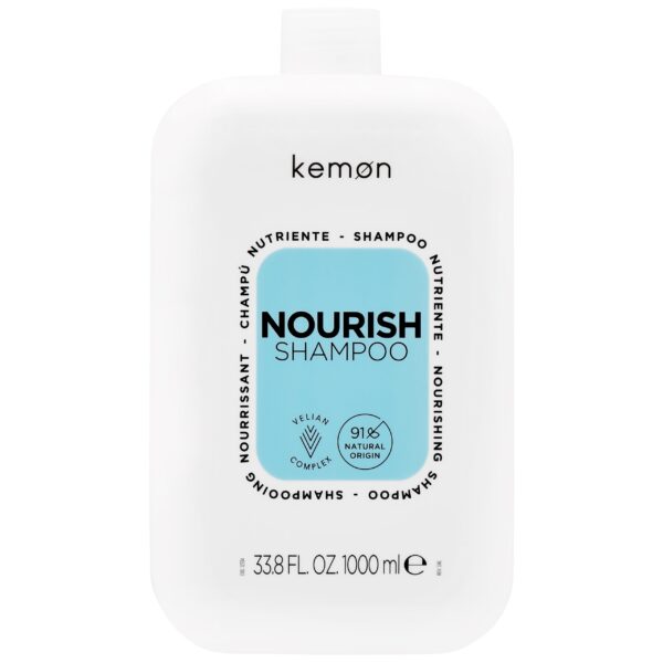 Kemon Nourish Shampoo - odżywczy szampon do włosów zniszczonych, 1000ml