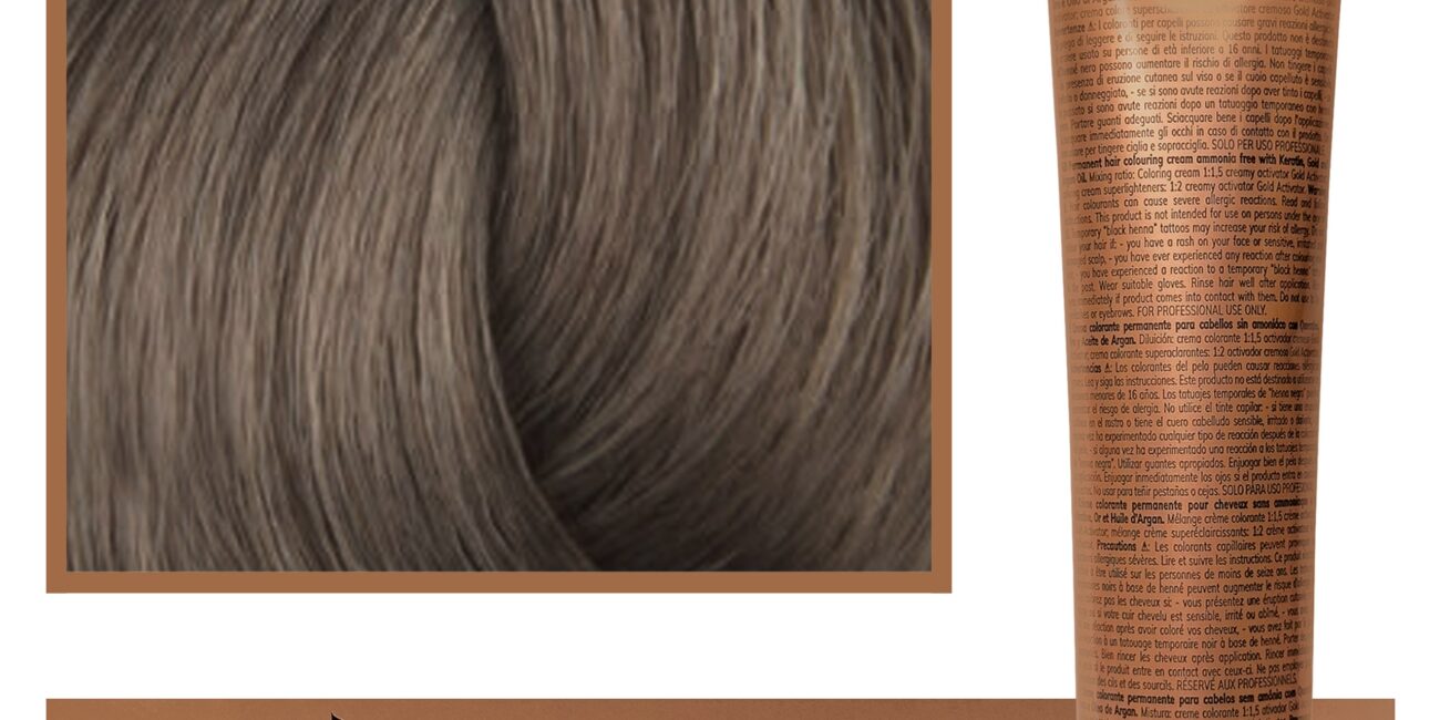 Fanola Oro Therapy - farba do włosów bez amoniaku, pełna paleta kolorów 8,13 | Jasny Beżowy Blond