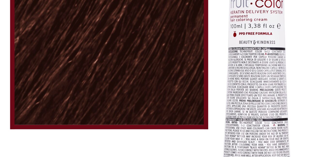 Alter Ego Technofruit Color – farba z keratyną do trwałej koloryzacji włosów, 100ml 6/34 | Ciemny Blond Złoto Miedziany