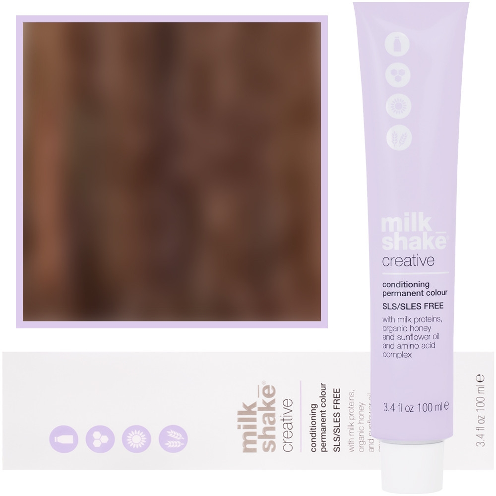 Milk Shake Creative – farba do włosów, pełna paleta kolorów, 100ml 6,431 | 6CGA || Ciemny Miedziany Złoty Popielaty Blond