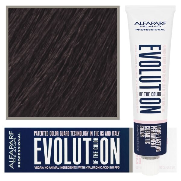 Alfaparf Evolution - wegańska farba do koloryzacji włosów, 60ml 4 | Średni Naturalny Brąz