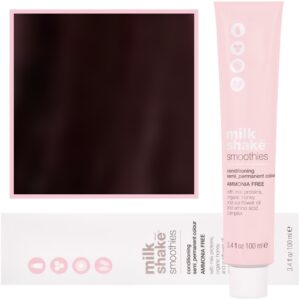 Milk Shake Smoothie Semi-Perm - farba do włosów bez amoniaku 100ml, paleta kolorów 4,4 | 4C || Średni Miedziany Brąz