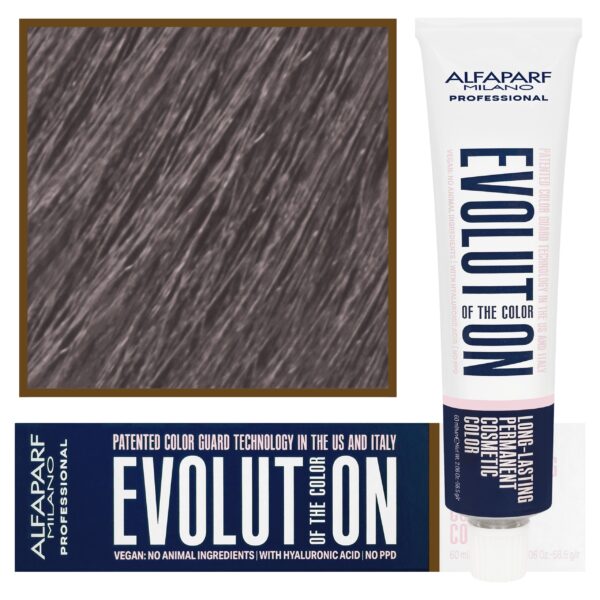 Alfaparf Evolution - wegańska farba do koloryzacji włosów, 60ml 7,21 | Średni Fioletowy Popielaty Blond