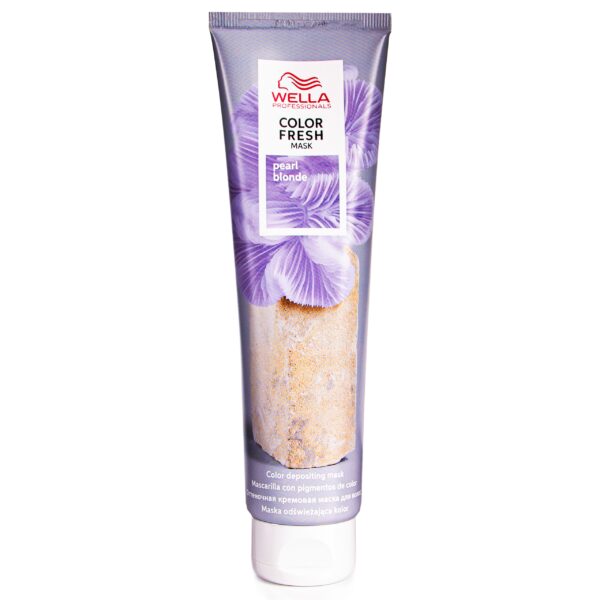 Wella Color Fresh Pearl Blond Mask 150ml uwydatnia odcień rozjaśnionych włosów