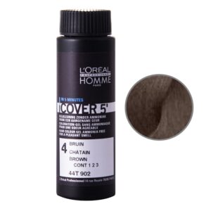Loreal Homme Cover, farba dla Panów kryjąca siwe włosy 50ML 4 Brąz