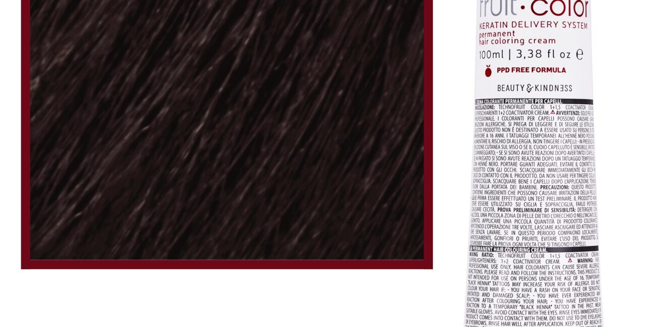 Alter Ego Technofruit Color – farba z keratyną do trwałej koloryzacji włosów, 100ml 5/72 | Jasny Kasztan Brązowy Irys