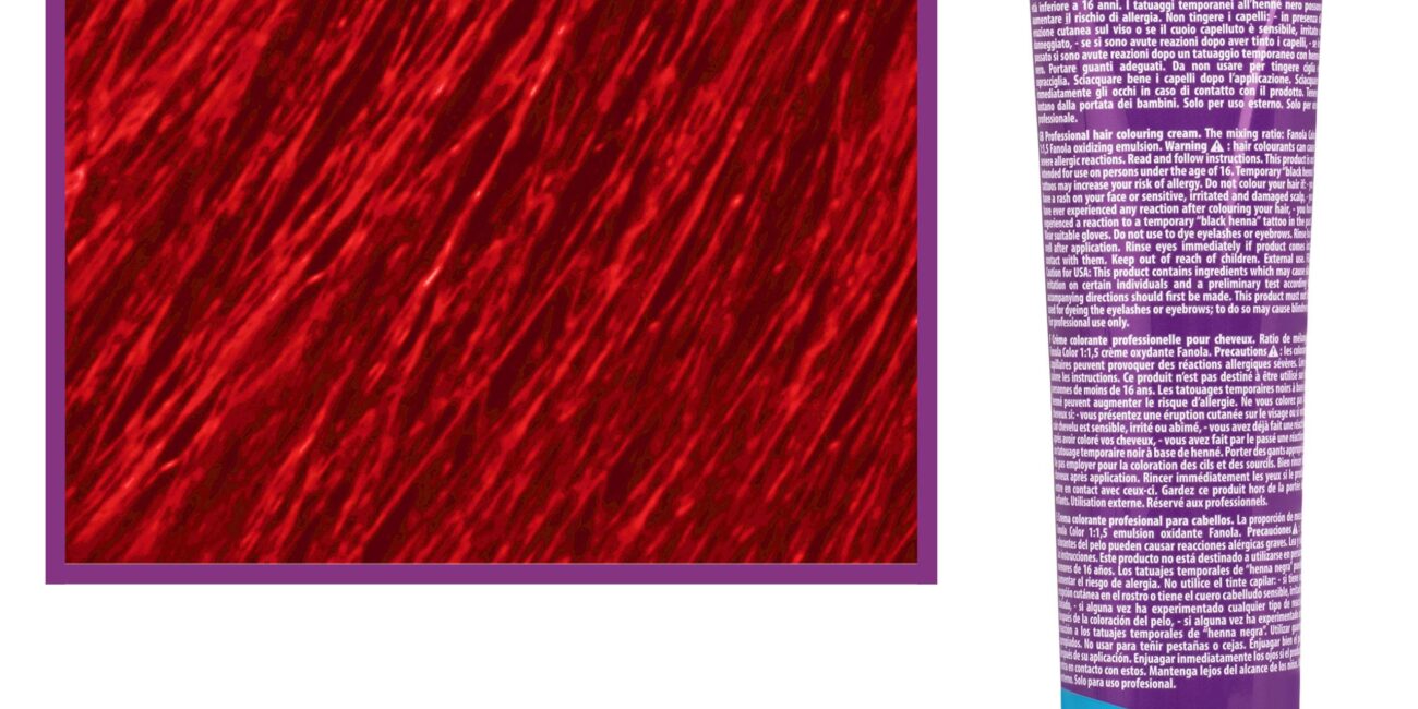 Fanola Crema Color farba - profesjonalny krem koloryzujący, 100 ml Rosso Cor. | (Korektor) Czerwień