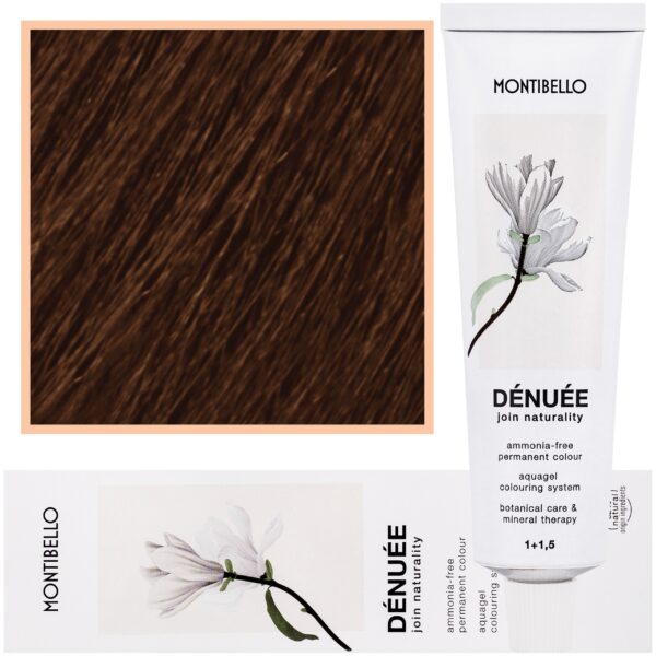 Montibello Denuee – naturalna wegańska farba do włosów bez amoniaku, 60 ml 7,64 | Miedziany-Kasztanowy Blond