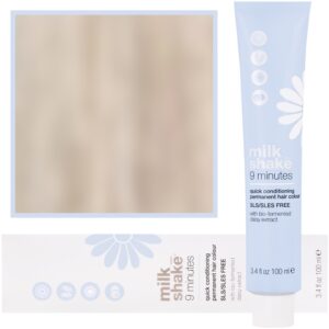 Milk Shake 9 Minutes - farba do włosów 100ml, pełna paleta kolorów 10,1 | 10A || Popielaty Platynowy Najjaśniejszy Blond
