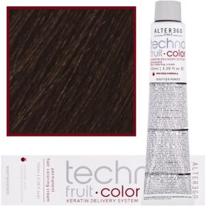 Alter Ego Technofruit Color – farba z keratyną do trwałej koloryzacji włosów, 100ml 6/0 | Ciemny Blond