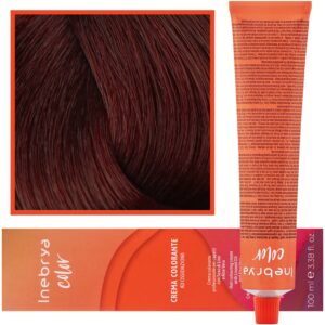 Inebrya Color - farba krem koloryzujący do włosów, 100ml 4/66F | Czerwony Ognisty Kasztanowy