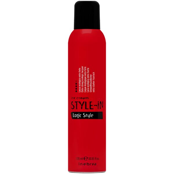 Inebrya Style-in Logic Style - szybkoschnący i bardzo mocny lakier do włosów, 320ml