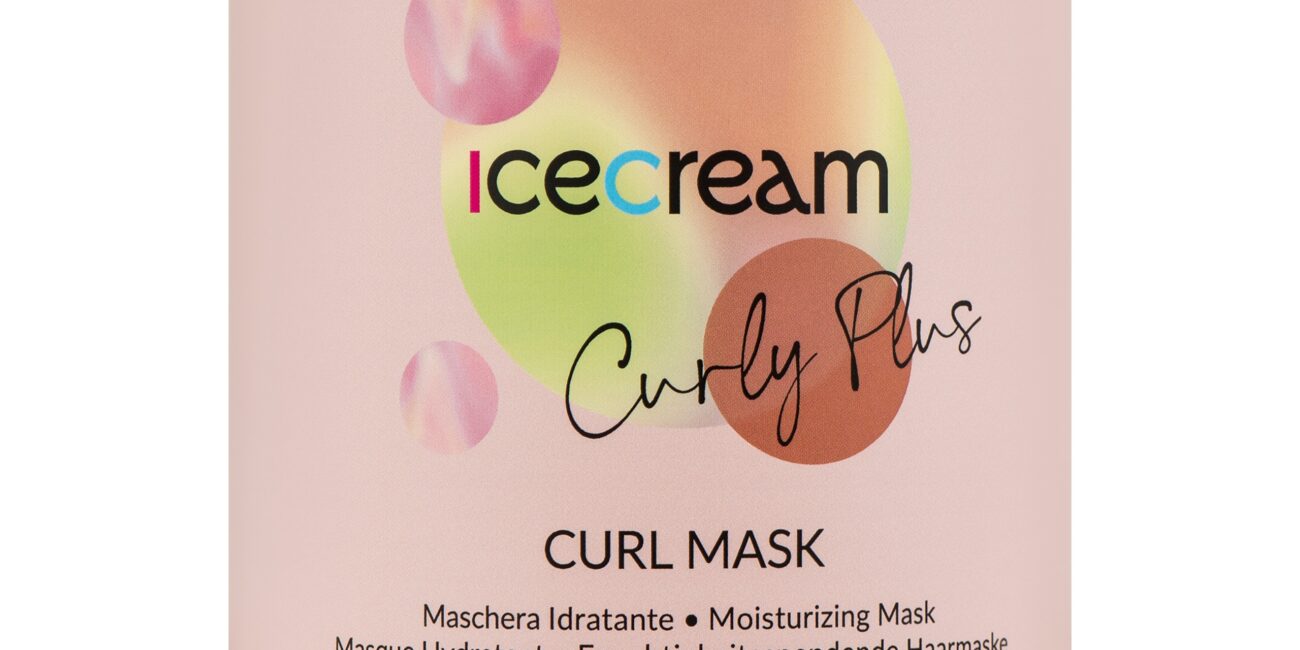 Inebrya Ice Cream Curly Plus - maska do włosów kręconych, falowanych, 1000ml