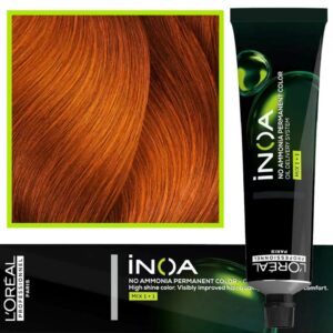 Loreal Inoa farba do włosów głęboki i trwały kolor dodatkowa ochrona włosa 60 ml 6.40 Rubilane Ciemny Blond Miedziany Intensywny