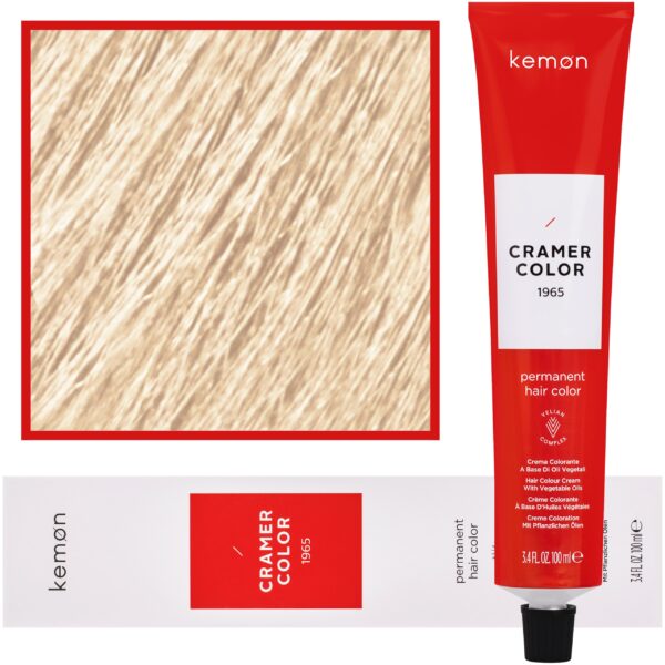 Kemon Cramer Color – kremowa farba do włosów z olejem kokosowym, 100ml 1000 | Naturalny Ultra-Rozjaśniacz