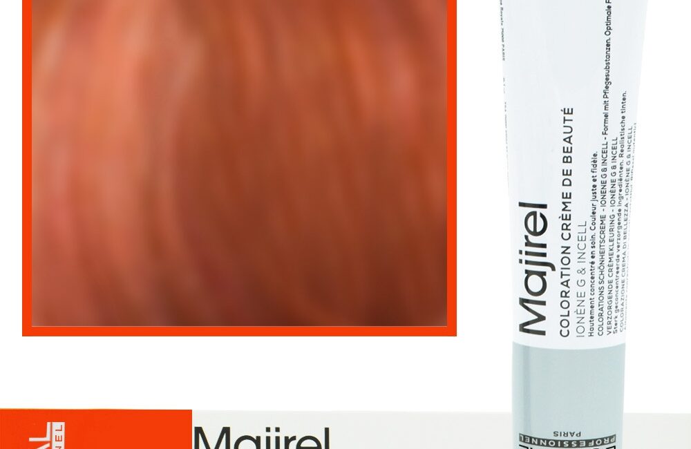 Loreal Majirel - profesjonalna farba do włosów, paleta kolorów, 50ml 7.43 Blond Miedziano-Złocisty
