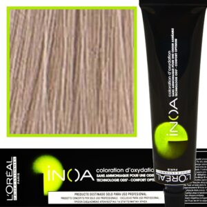 Loreal Inoa farba do włosów głęboki i trwały kolor dodatkowa ochrona włosa 60 ml 9.1 Bardzo Jasny Blond Popielaty
