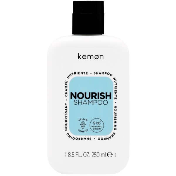 Kemon Nourish Shampoo - odżywczy szampon do włosów zniszczonych, 250ml