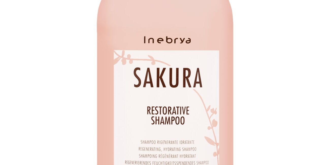 Inebrya Sakura Restorative - szampon regenerująco-nawilżający, 300ml