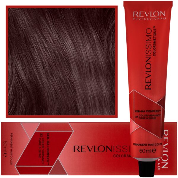 Revlon Revlonissimo Colorsmetique - kremowa farba do włosów, 60ml 4,5 | Średni Mahoniowy Brąz