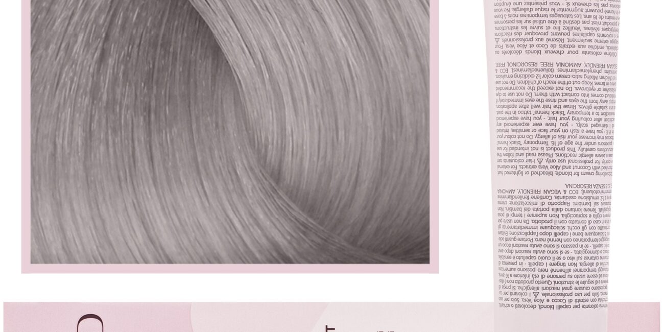 Inebrya Blondesse Toner - toner do włosów, neutralizujący żółte refleksy, 100ml DT04 | Metaliczny Jasny