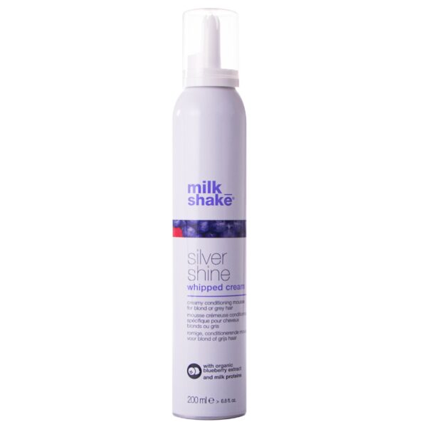 Milk Shake Silver Shine Whipped Cream kremowa odżywka do włosów blond i siwych 200 ml
