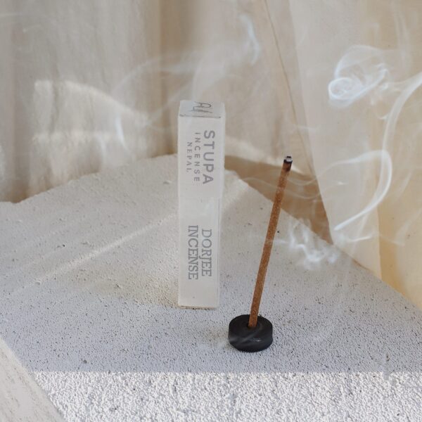 Kadzidła naturalne patyczkowe Dorjee zapach Saang - 15szt. z podstawką Stupa Incense