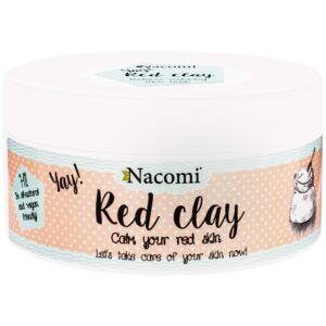 Nacomi Red Clay – czerwona glinka do twarzy do cery naczynkowej 100 g