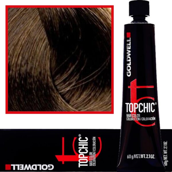 Goldwell Topchic - profesjonalna farba do włosów, 60ml 7-B Średni Beżowy Blond