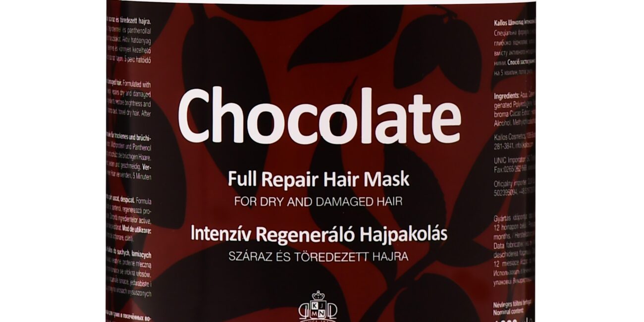 Kallos Chocolate Full Repair Mask - maska do włosów zniszczonych, czekoladowa, 1000ml