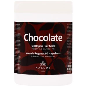 Kallos Chocolate Full Repair Mask - maska do włosów zniszczonych, czekoladowa, 1000ml