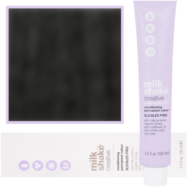 Milk Shake Creative - farba do włosów 100ml, pełna paleta kolorów 3,0 | 3NN || Ciemny Intensywny Brąz