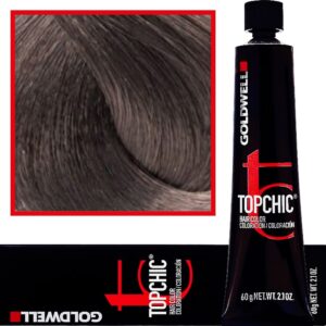 Goldwell Topchic - profesjonalna farba do włosów, 60ml 7-A Średni Popielaty Blond