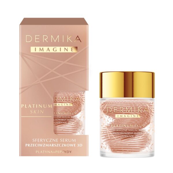 Dermika Sferyczne serum przeciwzmarszczkowe dzień/ noc 3D PLATYNA + PEPTYDY