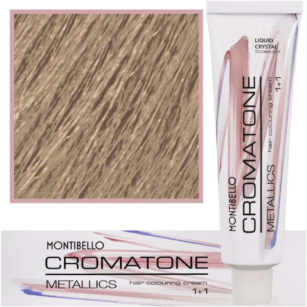 Montibello Cromatone Metallics, wielofunkcyjna farba do włosów 60 ml 8,32 M | Perłowy Złoty Jasny Blond
