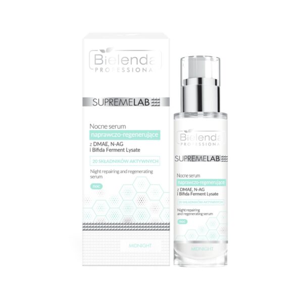 Supremelab Nocne serum naprawczo – regenerujące z DMAE, N-AG, Bifida Ferment Lysate