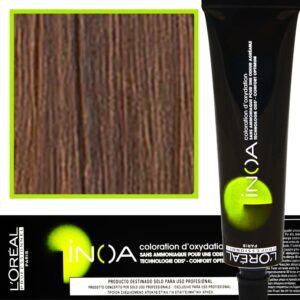 Loreal Inoa farba do włosów głęboki i trwały kolor dodatkowa ochrona włosa 60 ml 7.23 Złoty Blond Opalizujący